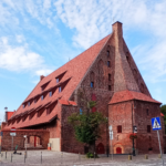 Gdańsk. Amber Museum, a building made from red brick
