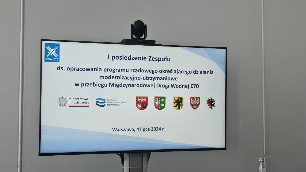 Pierwsze spotkanie zespołu roboczego ds. opracowania programu rozwoju polskiego odcinka Międzynarodowej Drogi Wodnej E70